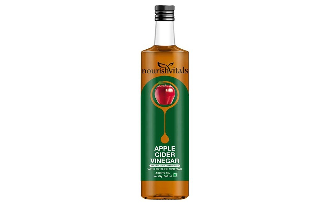 NourishVitals Apple Cider Vinegar   Bottle  500 millilitre